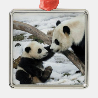 Adorno Metálico Panda altos cinco
