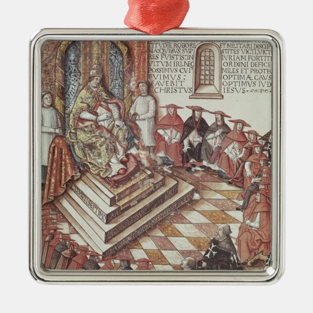 Adorno Metálico Papa Clemente VII (Frente)