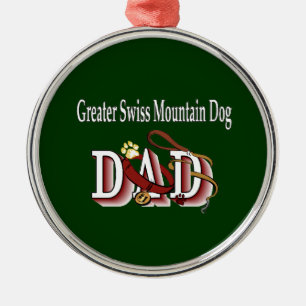 Adorno Metálico Papá del perro de la montaña suiza