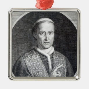 Adorno Metálico Papa León XII, grabado por Raffaele Persichini