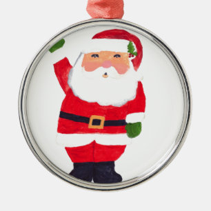 Adorno Metálico Papá Noel