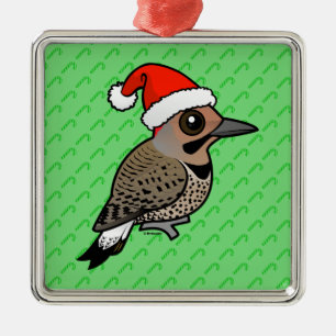 Adorno Metálico Papá Noel del parpadeo del norte (tono amarillo)