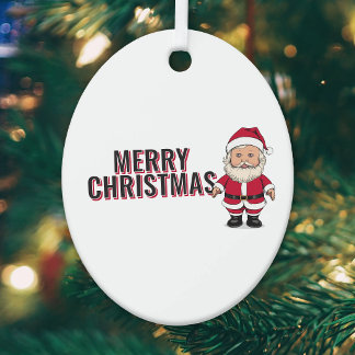 Adorno Metálico Papá Noel - Muñeco de juguete Santon Navidad
