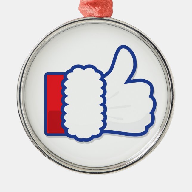 Adorno Metálico Papá Noel tiene gusto del icono (Frente)