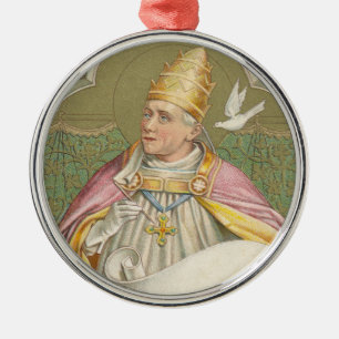 Adorno Metálico Papa San Gregorio Magno (M 067)