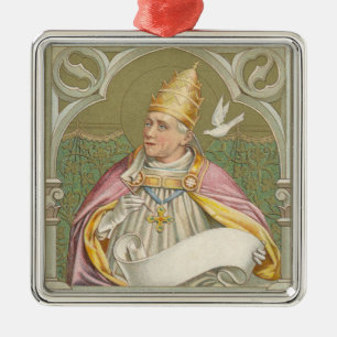 Adorno Metálico Papa San Gregorio Magno (M 067)