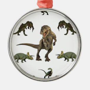 Adorno Metálico Papel de ajuste de dinosaurios