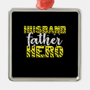 Adorno Metálico Papi Gift Husband Padre Hero
