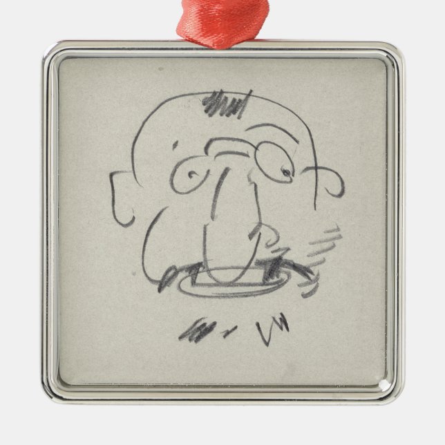 Adorno Metálico Par Lui-Meme (lápiz de Lautrec de la carga en el (Frente)