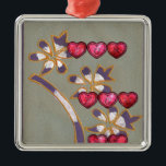 Adorno Metálico Para ti desde mí: Hermoso diseño de Corazones Flor<br><div class="desc">Para ti de mí: el diseño de hermosos Corazones Florales Celebra el amor y el afecto con el "Para ti de mí: el hermoso diseño de los Corazones Florales". Esta obra combina con gusto elementos florales y mensajes sentidos, lo que la convierte en un regalo perfecto o una pieza decorativa....</div>