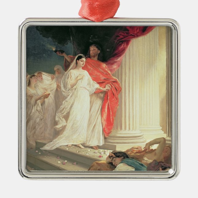 Adorno Metálico Parábola de las vírgenes sabias y absurdas, 1886 (Frente)