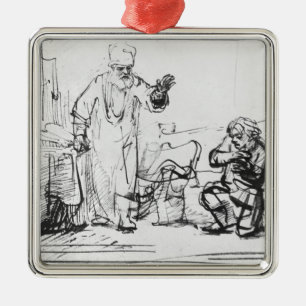 Adorno Metálico Parábola del acreedor despiadado