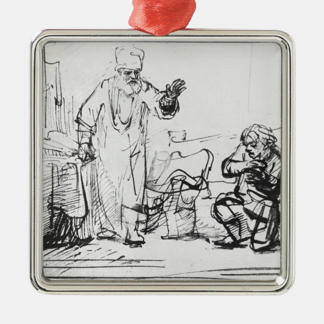 Adorno Metálico Parábola del acreedor despiadado (Frente)