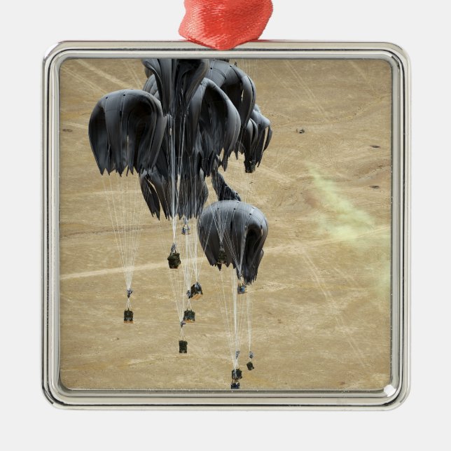 Adorno Metálico Paracaídas de paquetes de sistemas de entrega de c (Frente)