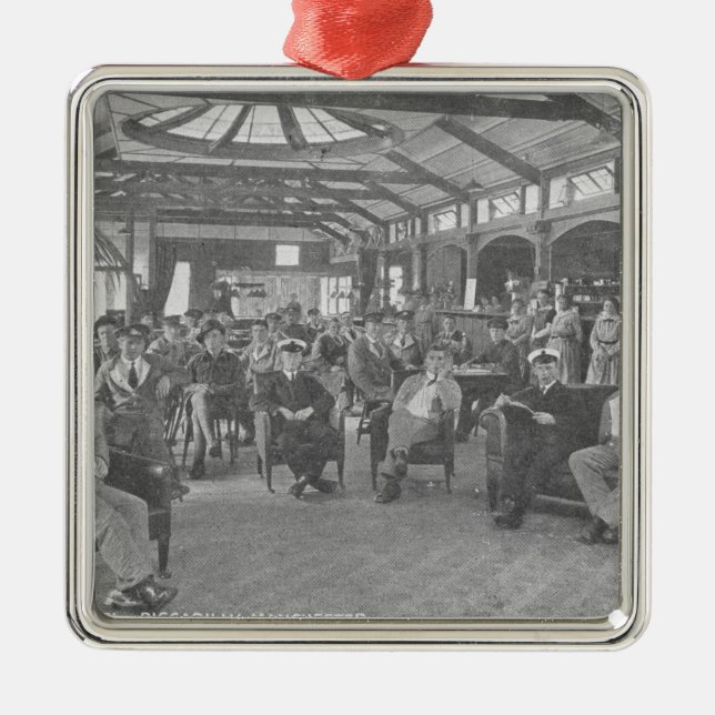 Adorno Metálico Parador de YMCA, Piccadilly, Manchester, c.1910 (Frente)