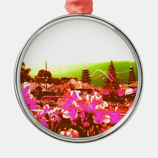 Adorno Metálico Paraíso de la isla de Bali (Frente)