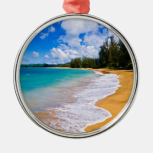 Adorno Metálico Paraíso de playa tropical, Hawái