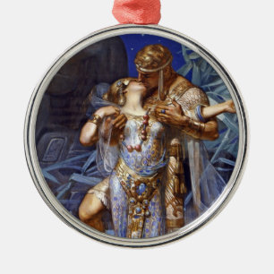 Adorno Metálico Pareja Romántica Vintage Anthony y Cleopatra se be