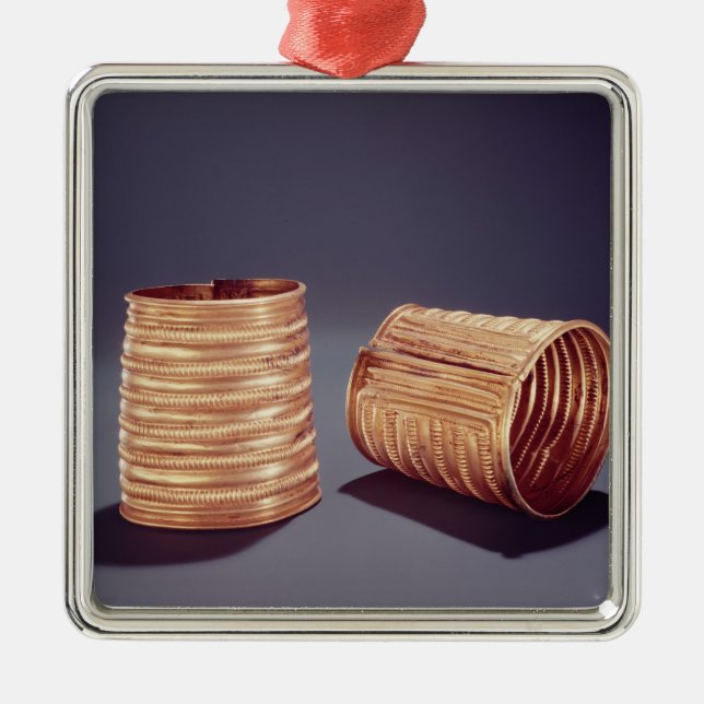 Adorno Metálico Pares de brazaletes, de Derrinboy, condado Offaly (Frente)