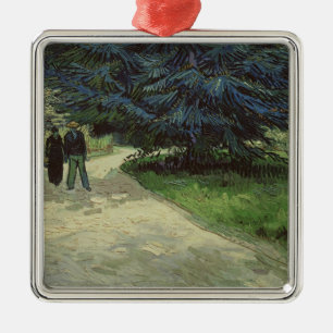 Adorno Metálico Pares en el parque, Arles, 1888 de Vincent van