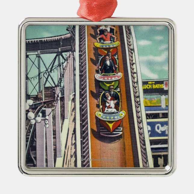 Adorno Metálico Pares que van abajo del paseo de las vueltas del (Frente)