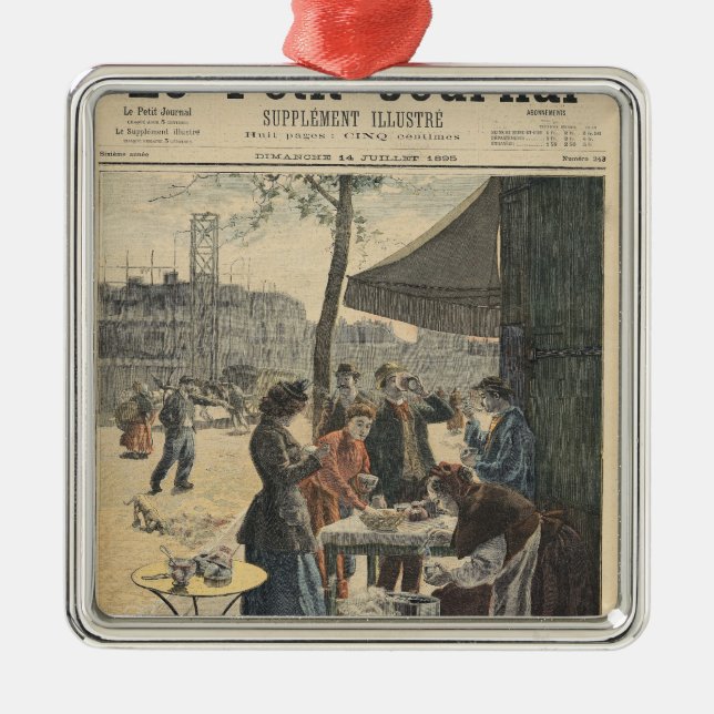 Adorno Metálico París a las seis de la mañana (Frente)