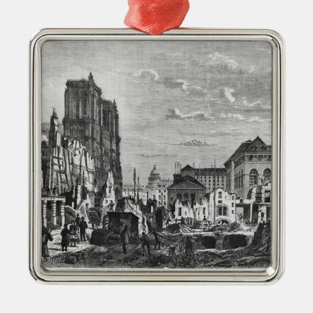 Adorno Metálico París, demolición de una parte de la citación (Frente)