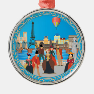 Adorno Metálico París victoriano