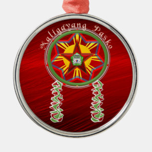 Adorno Metálico Parol filipino, yipni, bandera de Filipinas