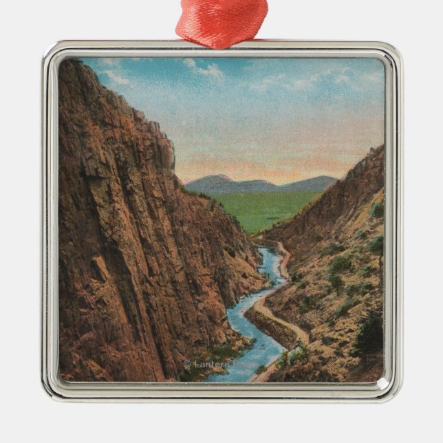 Adorno Metálico Parque de Estes, CO - opinión Thompson grande (Frente)