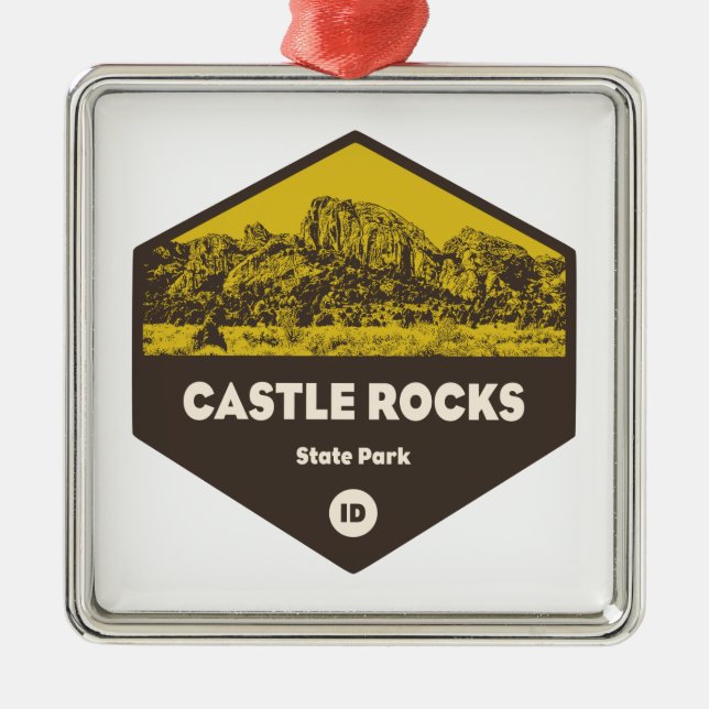 Adorno Metálico Parque Estatal Castle Rocks Idaho (Frente)