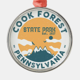 Adorno Metálico Parque Estatal Cook Forest - Pennsylvania - Pa Vin