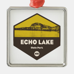 Adorno Metálico Parque Estatal Echo Lake New Hampshire