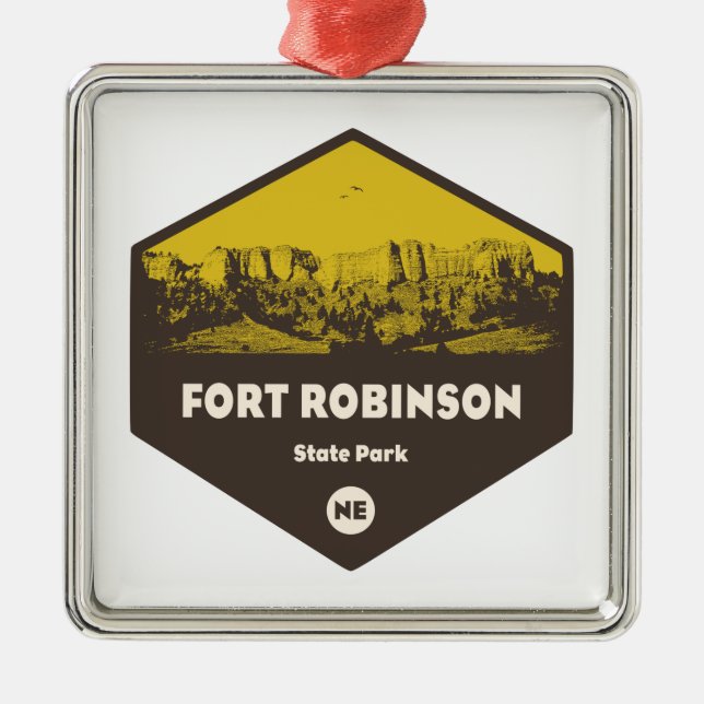 Adorno Metálico Parque Estatal Fort Robinson Nebraska (Frente)
