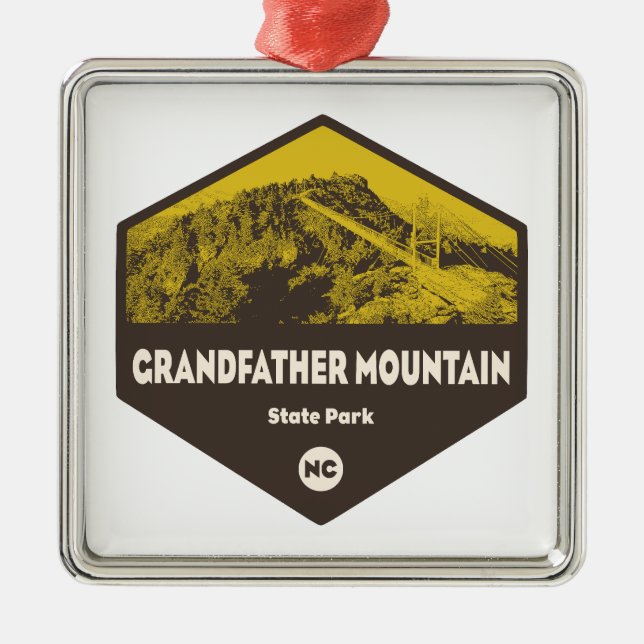 Adorno Metálico Parque Estatal Grandfather Mountain Carolina del N (Frente)