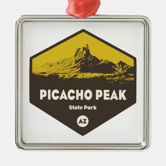 Adorno Metálico Parque Estatal Picacho Peak, Arizona (Frente)