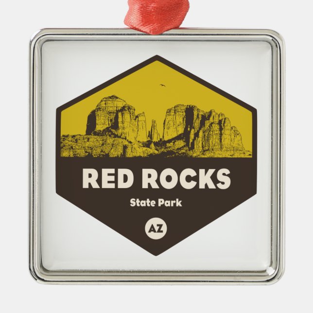 Adorno Metálico Parque Estatal Red Rock, Arizona (Frente)