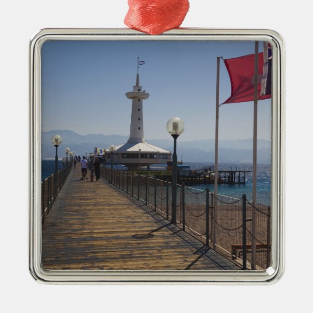 Adorno Metálico Parque marino subacuático, torre de observación (Frente)