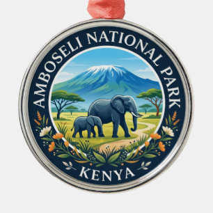Adorno Metálico Parque Nacional Amboseli Kenia