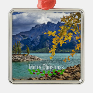 Adorno Metálico Parque nacional Banff, Navidades,