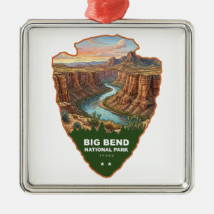 Adorno Metálico Parque Nacional Big Bend Arrowhead