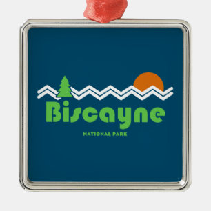 Adorno Metálico Parque nacional de Biscayne Retro