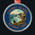 Adorno Metálico Parque nacional de las Islas del Canal Arte con pr<br><div class="desc">Diseño de arte vectorial de las islas del Canal. El parque comprende 5 islas ecológicamente ricas frente a la costa del sur de California.</div>