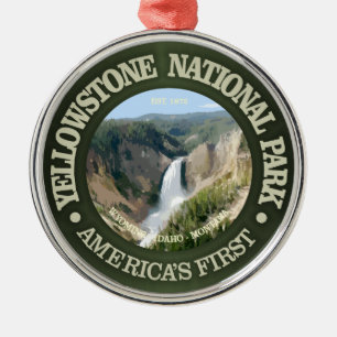 Adorno Metálico Parque nacional de Yellowstone (caídas)