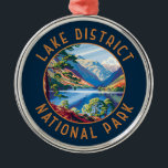 Adorno Metálico Parque nacional del distrito del lago, Inglaterra,<br><div class="desc">Diseño artístico vectorial del Parque Nacional Lake District. Es el mayor de los trece parques nacionales de Inglaterra y Gales.</div>