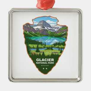 Adorno Metálico Parque Nacional Glaciar Montana Cabecera