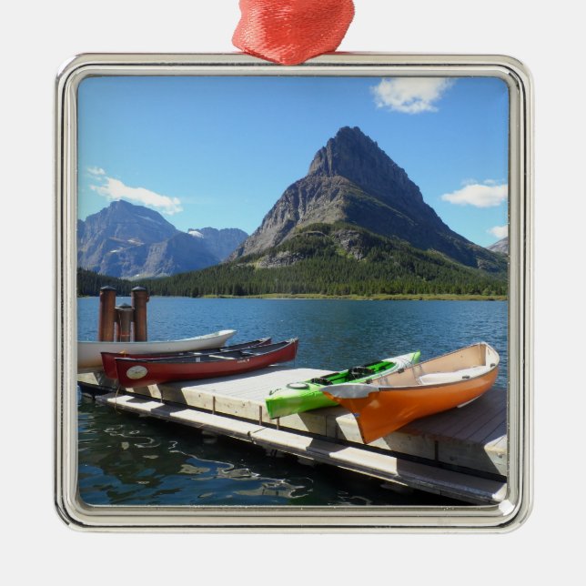 Adorno Metálico Parque Nacional Glacier de los barcos del lago (Frente)