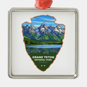 Adorno Metálico Parque Nacional Grand Teton Wyoming Punta de Flech