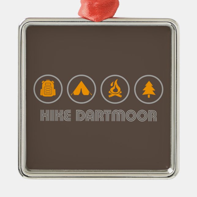 Adorno Metálico Parque nacional Hike Dartmoor (Frente)