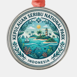 Adorno Metálico Parque Nacional Kepulauan Seribu Indonesia